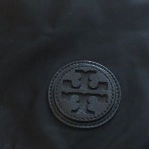 Black Tory Burch diaper messenger bag with changing pad very good used condition